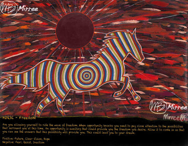 Limited Edition Horse Animal Dreaming Giclee Aboriginal Art Print by Mirree
